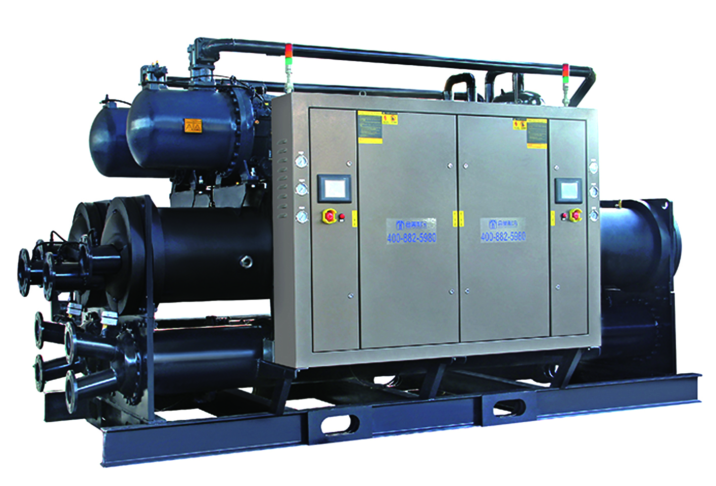 工業螺桿滿液式冷水機組